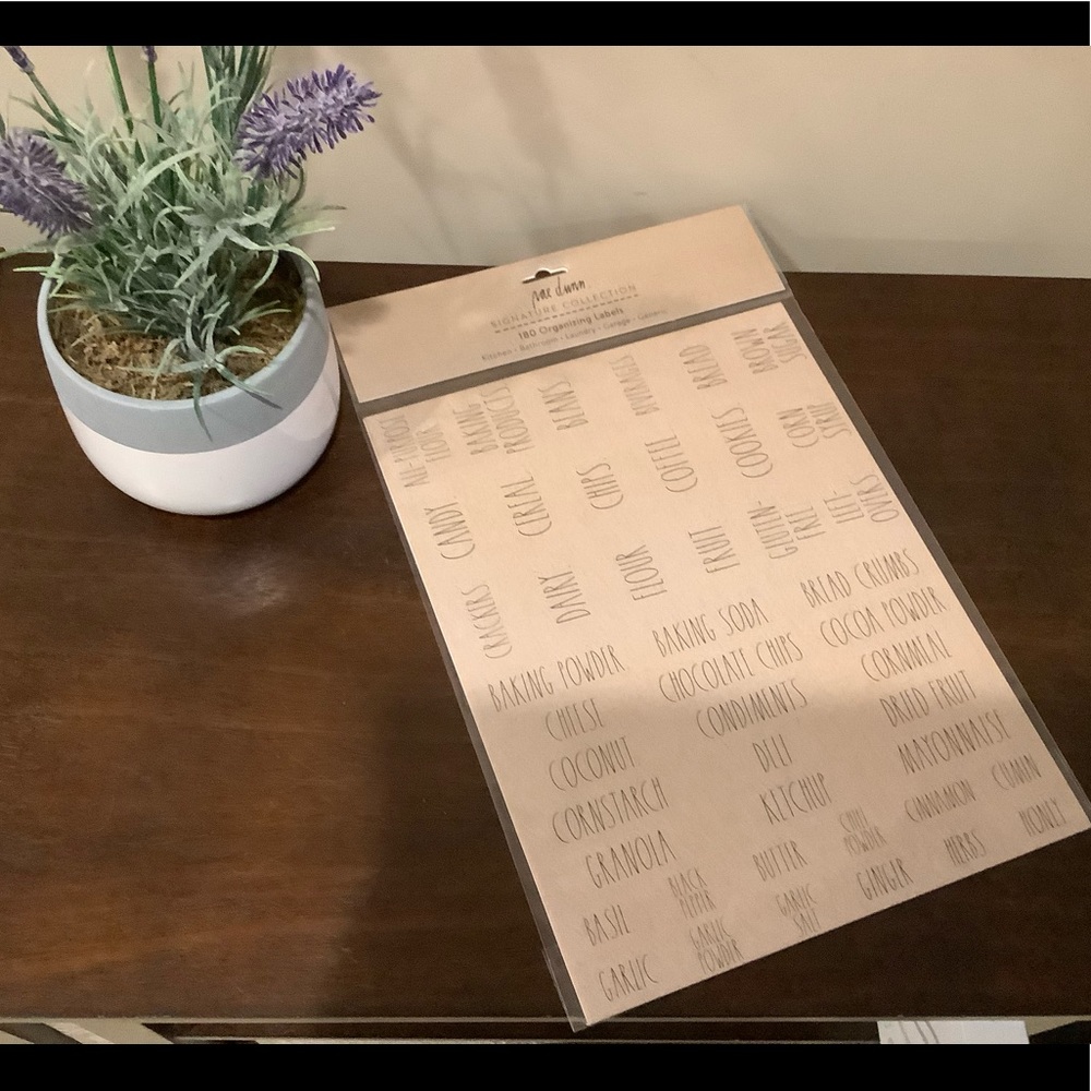Rae Dunn Organizing Labels